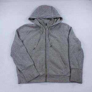 prAna Womens XL Gray Full Zip Hoodie Sweatshirt Sustainable Quality Fleece